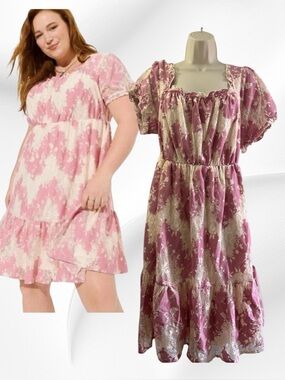 Torrid Tiered Lace Baby Doll Dress Size 1X NWT